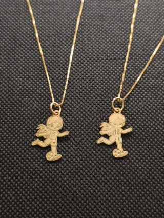 Colgante niña futbolista 16