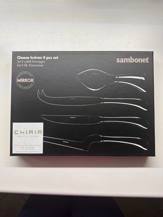 Set 4 coltelli formaggio Sambonet
