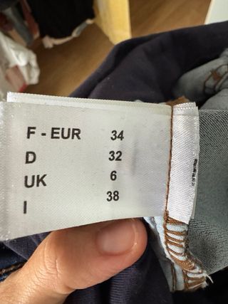 Pantalón premamá azul talla 34