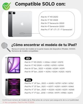 Teclado NUFLAZ para iPad Air 11 M2/M3