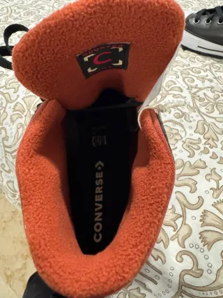 Converse Hombre Polipiel Marrón/Rojo