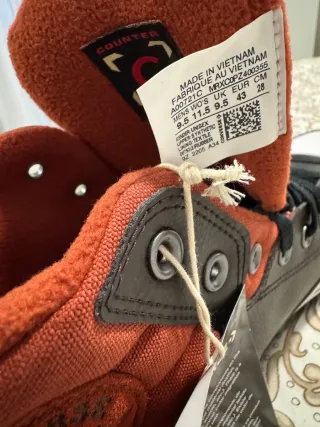 Converse Hombre Polipiel Marrón/Rojo