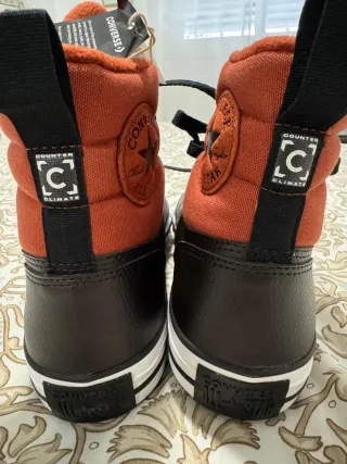 Converse Hombre Polipiel Marrón/Rojo