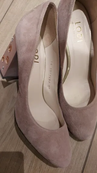 Zapatos Lodi rosa empolvado t.39 tacón 9cm