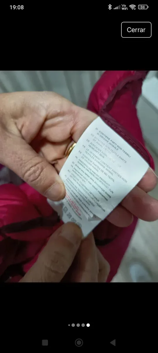 Chaqueta Plumífero CMP Talla S