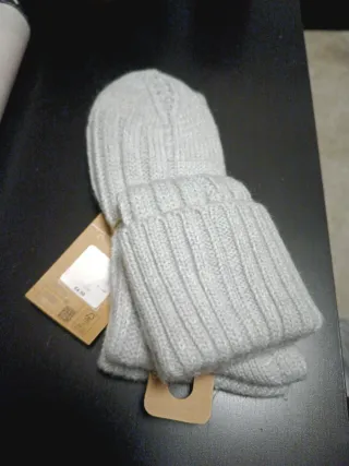 Calcetines de punto gris