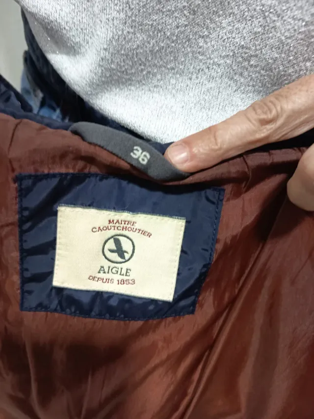 Plumífero Aigle azul talla S