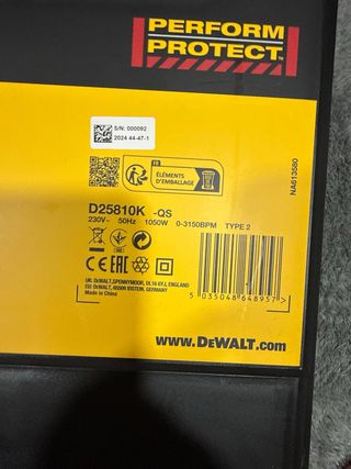 Martillo Demoledor DeWalt D25810K SDS-MAX