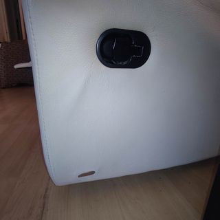 Sofá 3 plazas beige piel