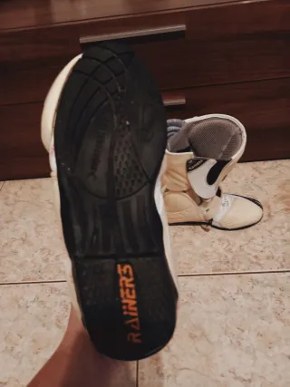 Botas de moto blancas para mujer,talla 40