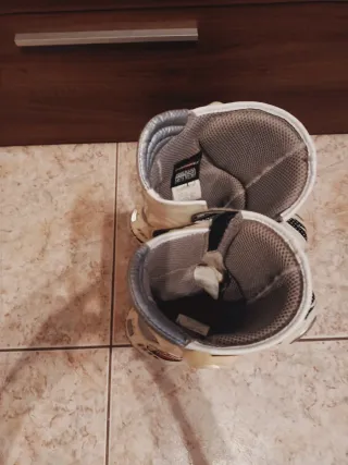 Botas de moto blancas para mujer,talla 40