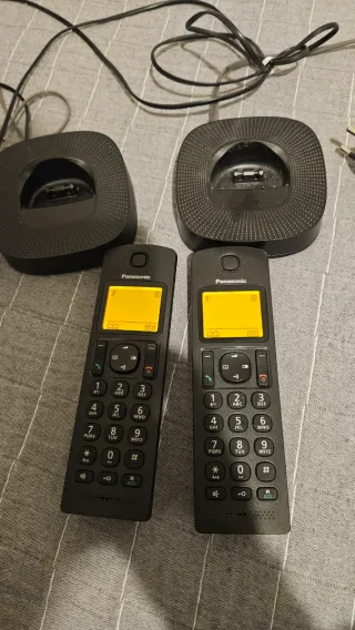 Teléfono Inalámbrico Panasonic Negro