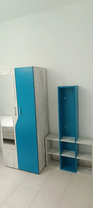 Habitación juvenil completa azul