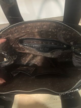 Bolso Armani Negro Charol