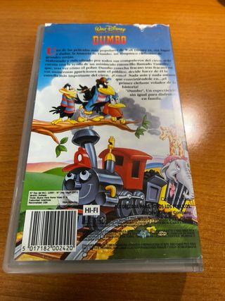 VHS Dumbo Clásico Animado Español