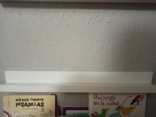 4 Estante flotante blanco para libros