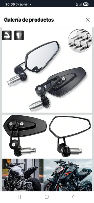 Pack Espejos Moto Universales