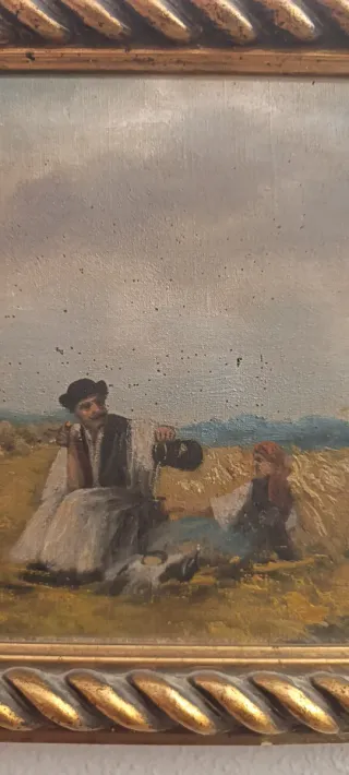 Cuadro Escena de Siega (para restaurar)