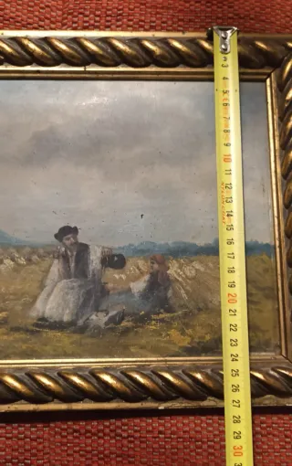 Cuadro Escena de Siega (para restaurar)