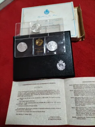 Trittico argento San Marino 1981