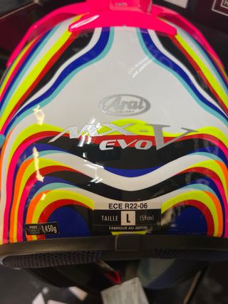 Casco Moto L Cross Arai MX-V Evo Fibra