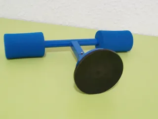 Barra de abdominales Claira azul