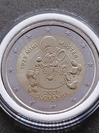 2€ commemorativo Slovenia 2025. Miki Muster