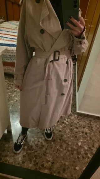 Gabardina Zara Beige Talla XS