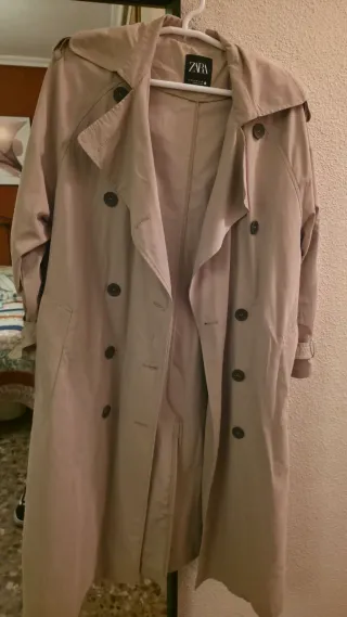 Gabardina Zara Beige Talla XS