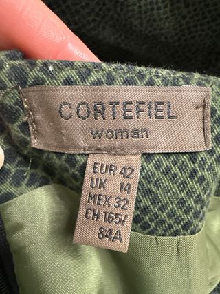 Falda Cortefiel Talla 42 Estampado Serpiente