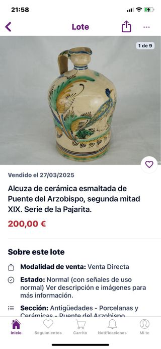 Aceitera de fuente de arzobispo