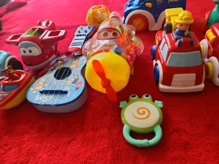 Lote Juguetes Niños: Coche, Avión, Guitarra