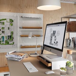 Cajonera Escritorio y Reposa Monitor