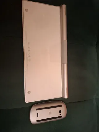 Teclado y Ratón Apple Plateado/Blanco