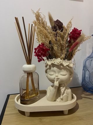 Vaso em impressão 3D com Base Decorativa