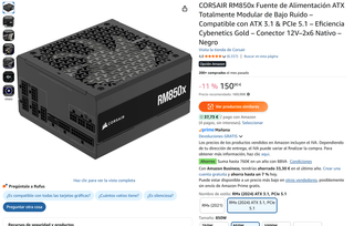 Alimentatore Corsair RM850x SIGILLATO