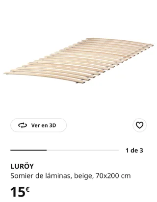 Cama infantil KRITTER 70x160 cm blanca