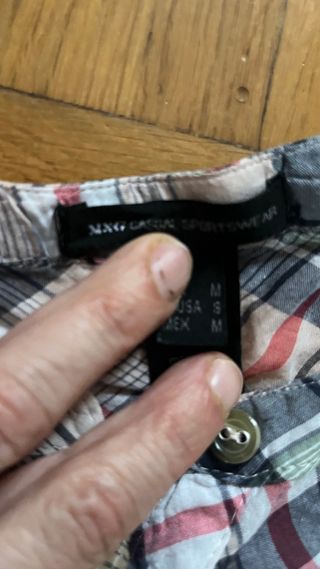 Camisa Mango cuadros mujer talla M