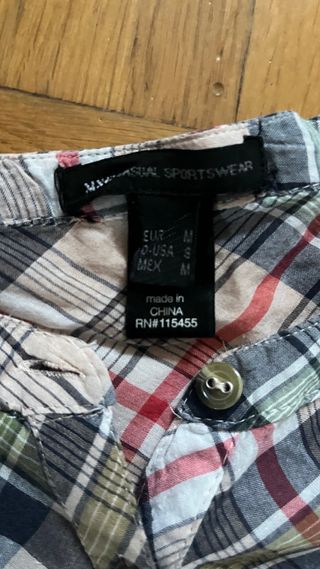 Camisa Mango cuadros mujer talla M