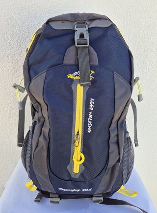 Mochila Senderismo 40L Azul/Gris