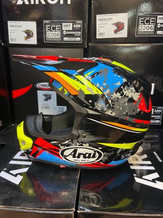 Casco Moto L cross Arai Mx-v Evo Fibra