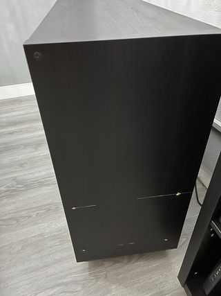 Aparador Negro/Marrón con Cestas