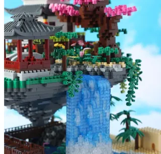 Set construcción bloques árbol cerezo flor 16260