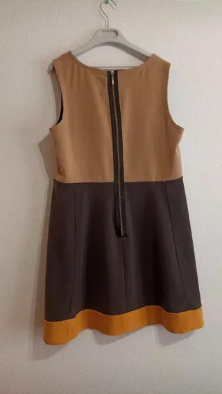 Vestido tipo peto bicolor – ideal para eventos