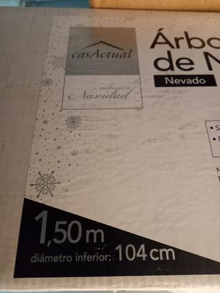 Árbol de Navidad casActual Blanco nevado 698 Ram