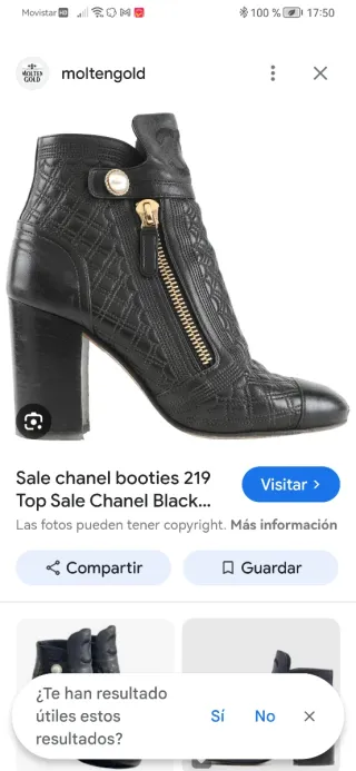 Botines negros acolchados tacón