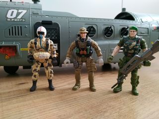 Avión militar Hercules 80 cm