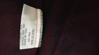 Chaqueta polar vintage Bjornson roja y blanca