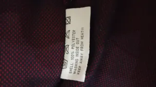 Chaqueta polar vintage Bjornson roja y blanca