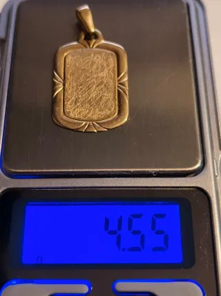 Medalla Oro 18k sin grabar.